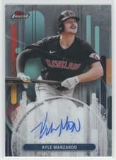 2025 Finest Autographs Kyle Manzardo #FA-KM card