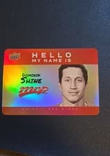 2025-26 Upper Deck MVP Hello My Name Is Stickers Dominik Shine #HNI-13 card