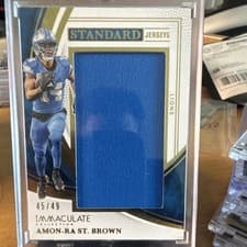 Amon-Ra St. Brown 2025 Panini Immaculate Immaculate Standard Jerseys card