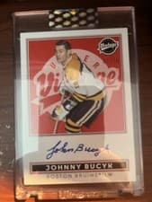 2024-25 Upper Deck Clear Cut Vintage Autos Johnny Bucyk #VA-JB card