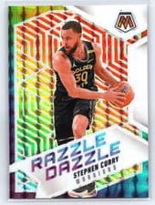 2024-25 Panini Mosaic Razzle Dazzle Stephen Curry #7 card