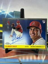 2025 Topps Chrome Platinum Autographs Yilber Diaz #CPA-YD card
