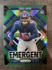 2025 Panini Prizm Emergent Abdul Carter #7 card