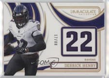 Derrick Henry 2024 Panini Immaculate Collection Immaculate Numbers Memorabilia card