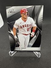 2025 Topps Chrome Black Base Set Mike Trout #5 card