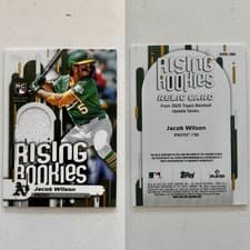 2025 Topps Update Rising Rookies Relics Jacob Wilson #RRR-JWI card