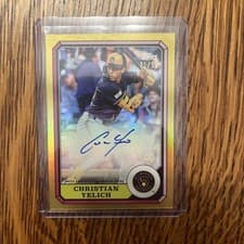 2025 Topps Archives 1987 Topps Boardwalk and Baseball Autographs Christian Yelich #87BBA-CY