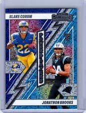 2024 Panini Contenders Power Players Blake Corum / Jonathon Brooks #25 card