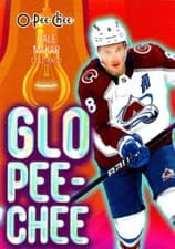 2024-25 O-Pee-Chee Glo Pee-Chee Cale Makar #GLO-13 card