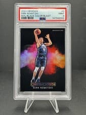 2024-25 Panini Obsidian International Black Color Blast Dirk Nowitzki #3 card