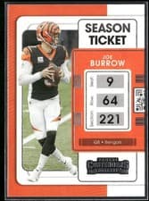 Joe Burrow 2021 Panini Contenders card