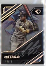 2025 Topps Diamond Icons Black PolychromatINK Autographs Luis Arráez #BPA-LAZ card