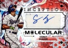 2025 Topps Inception Inception Molecular Autographs Corey Seager #IMA-CS card