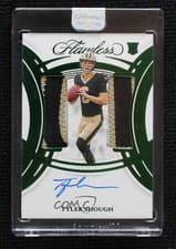 2025 Panini Flawless Rookie Patch Autographs Tyler Shough #5 card