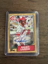 2025 Topps Shoebox Treasures Base Autographs Barry Larkin #69A card