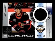 2024-25 SP Game Used 2023 Global Series Sweden Fabrics Jake Sanderson #GSF-JS card