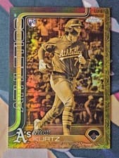 2025 Topps Gilded Collection Chrome Cast in Gold Nick Kurtz #CG-1 card