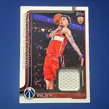 2025-26 Topps Flagship Real One Relics Will Riley #FRO-WR card