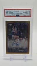 Phil Simms 2024 Topps Chrome Chrome Legends Autographs card