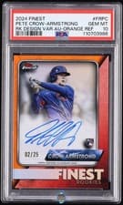 2024 Finest Rookies Autographs Pete Crow-Armstrong #FR-PC card