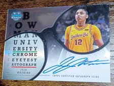 2024-25 Bowman University Chrome Eye Test Autographs JuJu Watkins #ETA-JW card