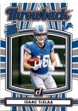 2025 Donruss Rated Rookie Throwback Isaac TeSlaa #22 card