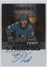 Sam Dickinson 2025-26 Upper Deck Credentials Debut Ticket Access Autographs card