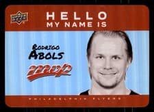 2025-26 Upper Deck MVP Hello My Name Is Stickers Rodrigo Abols #HNI-10 card