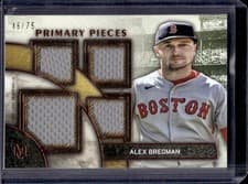 2025 Topps Museum Collection Single Player Primary Pieces Quad Relics Alex Bregman #SPPQ-AB card