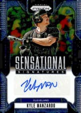 2025 Panini Prizm Sensational Signatures Kyle Manzardo #SS-KM card