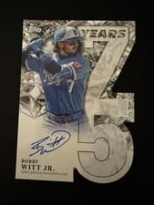 2026 Topps 75 Years of Topps Die-Cut Autographs Bobby Witt Jr. #75YA-BW card