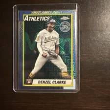 2025 Topps Update 1990 Topps Chrome Baseball Denzel Clarke #U90C-9 card