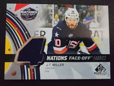 2025-26 SP Game Used 2025 4 Nations Face-Off Fabrics J.T. Miller #4N-MI card