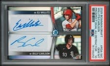 2025 Bowman Draft Prospect Dual Autographs Billy Carlson/Eli Willits #PDA-WC card