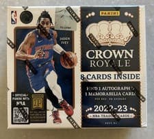Hobby Box 2022 Panini Crown Royale card
