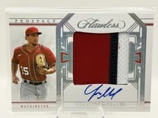 2024 Panini Flawless Prospect Patch Autographs Yohandy Morales #PPA-YM card