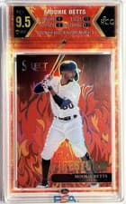 Mookie Betts 2022 Panini Select Firestorm card