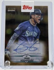 2025 Stadium Club Chrome Autographs Julio Rodríguez #SCCA-JR card