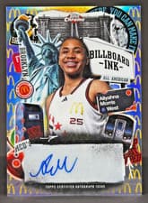 2025 Topps Chrome McDonald's All American Billboard Ink Aliyahna Morris #BI-AMO card