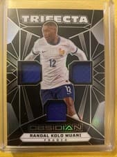 Randal Kolo Muani 2024 Panini Obsidian Trifecta Material card