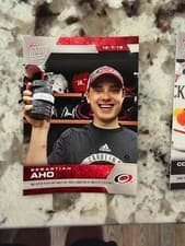 Sebastian Aho 2019 Topps Now NHL Stickers card