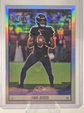 2025 Panini Select Score Select Throwback Lamar Jackson #18 card