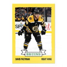 David Pastrnak 2019 Topps Now NHL Stickers card
