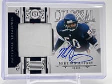 2025 Panini National Treasures Colossal Signatures Mike Singletary #28 card