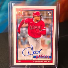 2026 Topps 1991 Topps Autographs Christian Moore #91A-CM card