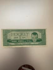 Harry Howell 1962 Topps Hockey Bucks card