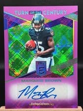 Marquise Brown 2019 Panini Donruss Elite Turn of the Century Autograph card