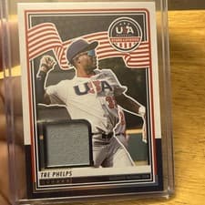 2025 Panini Stars & Stripes USA Materials Tre Phelps #USA-TP card