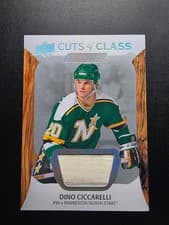2024-25 Upper Deck Engrained Icons Cuts of Class Relics Dino Ciccarelli #CC-DC card