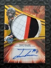 2025 Bowman University Best Prospect Jumbo Relic Autographs Refractor Trent Walker #JRA-TW card